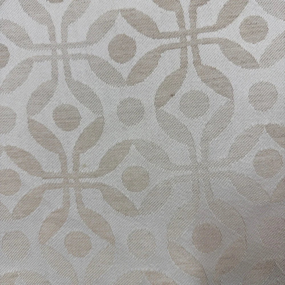 Ekelund Table Runner 14x52 Beige Geometric Master Weavers Swedish Cotton